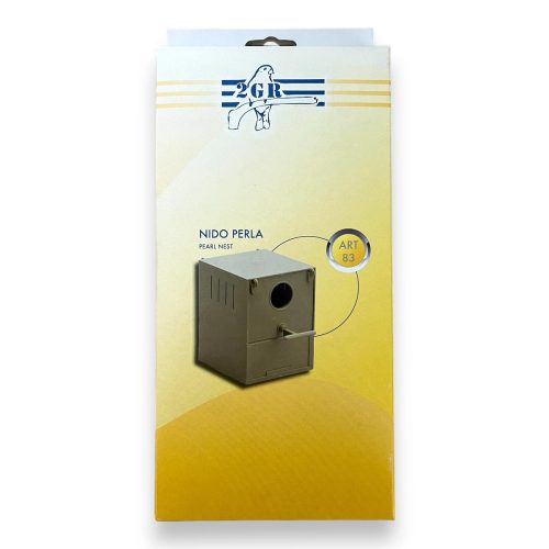 2GR műanyag madárodú hullámos papagájnak kerek nyílással 12x13x16cm