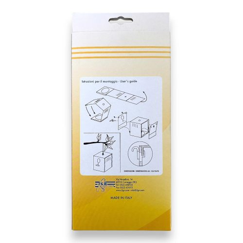 2GR műanyag madárodú hullámos papagájnak hosszúkás nyílással 12x13x16cm