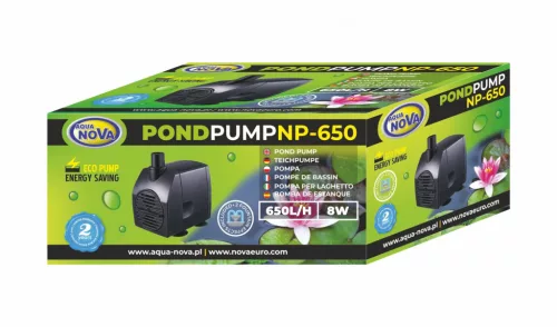 Aqua Nova NP-650 szivattyú szökőkútfejjel 8W 650L/H