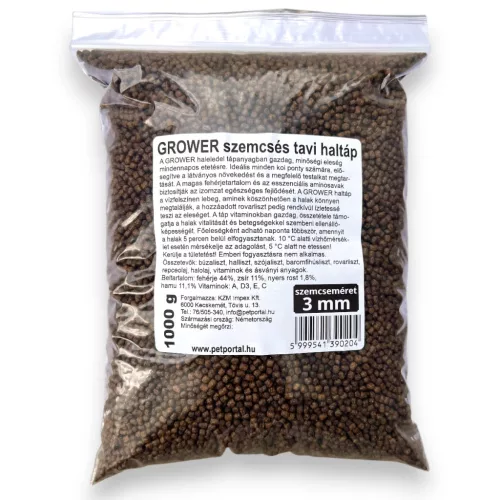 Coppens Grower koi ponty eledel 3mm lebegő pellet 1kg