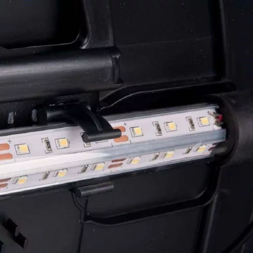 Diversa LED tetővilágítás 80x35cm íves fekete