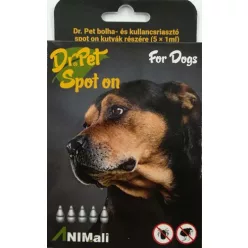 Dr Pet bolha+kullancs spot on kutya 5x1ml