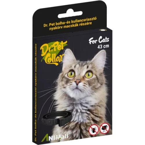 Dr Pet bolha+kullancs nyakörv macska 43cm dobozos