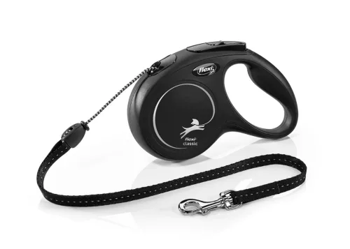 Flexi M zsinóros 5m 20kg fekete