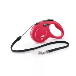 Flexi S zsinóros 5m 12kg piros