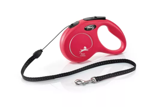 Flexi S zsinóros 5m 12kg piros