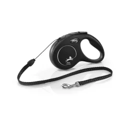 Flexi S zsinóros 5m 12kg fekete