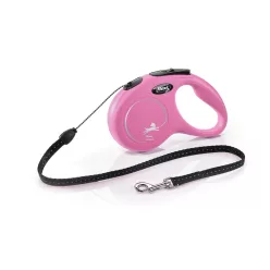 Flexi S zsinóros 5m 12kg pink