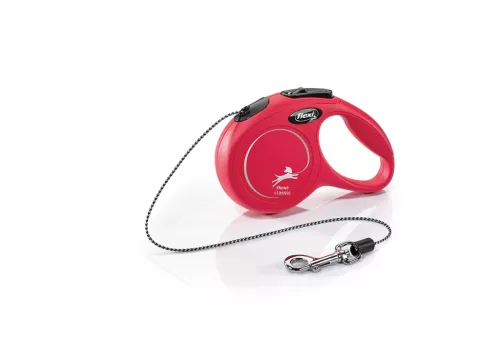 Flexi XS zsinóros 3m 8kg piros