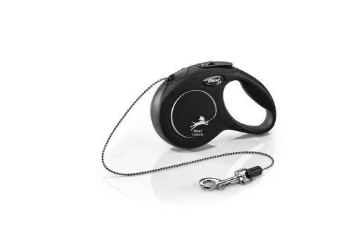 Flexi XS zsinóros 3m 8kg fekete
