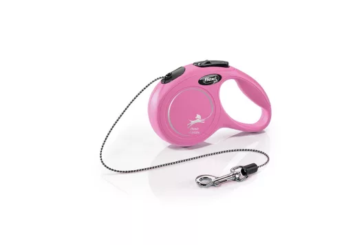 Flexi XS zsinóros 3m 8kg pink