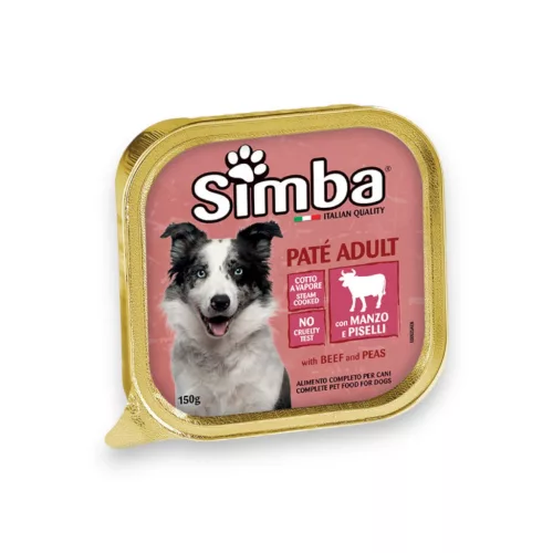 Simba Paté alutálcás kutyaeledel marhával és borsóval 150g