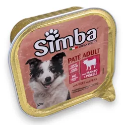  Simba Paté alutálcás kutyaeledel marhával és borsóval 300g
