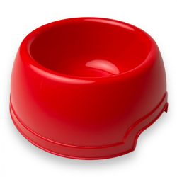 Műanyag kerek etető-itató tál Lucky XL 33,5x12cm piros