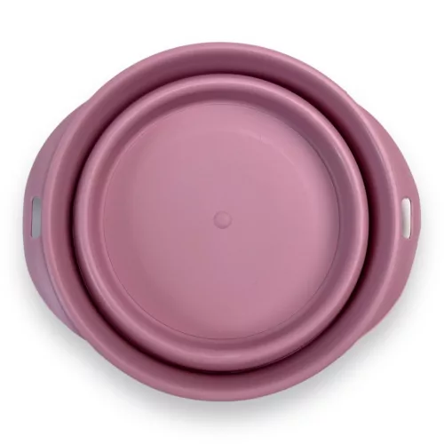 Georplast szilikon utazótál d.15cm rózsaszín