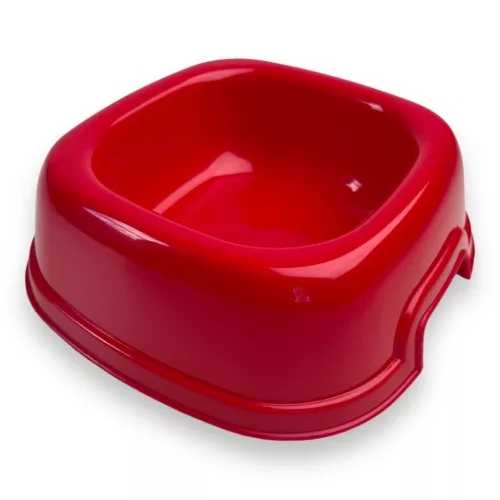 Georplast szögletes tál 17cm piros