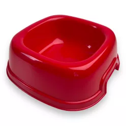 Georplast szögletes tál 34cm piros