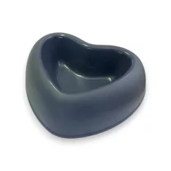 Georplast szív alakú tál S 18x15cm sötét szürke