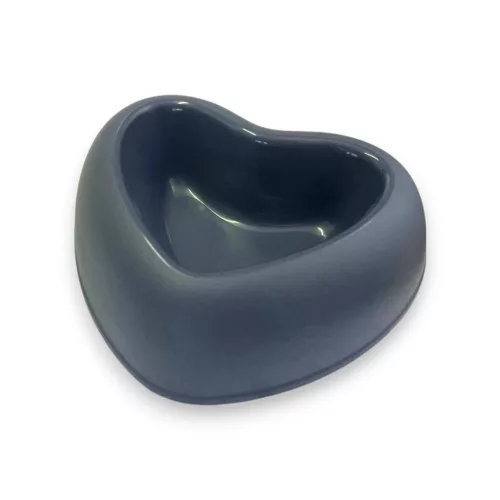 Georplast szív alakú tál S 18x15cm sötét szürke