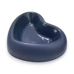 Georplast szív alakú tál M 21,5x18cm sötét szürke