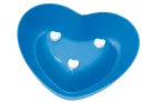 Georplast szív alakú tál M 21,5x18cm kék