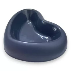 Georplast szív alakú tál L 26,5x22cm sötét szürke