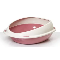   Georplast Shuttle íves macska WC kerettel S 45x36x15,5cm mályva