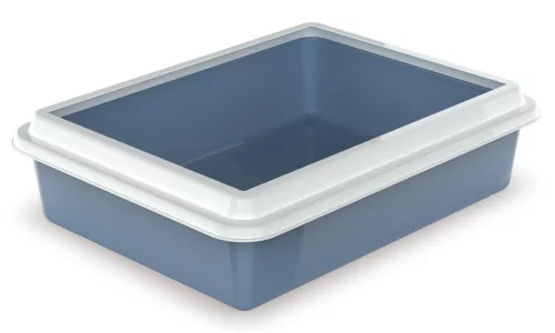 Georplast Max macska alomtálca kerettel 43,5x34x11cm kék