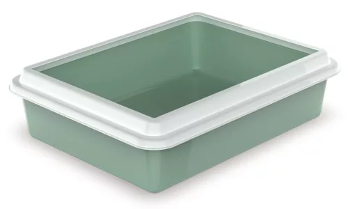 Georplast Max macska alomtálca kerettel 43,5x34x11cm zöld