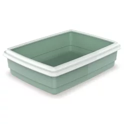 Georplast Jumbo macska alomtálca kerettel 54x40x14cm zöld