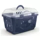 Georplast Rocket felül nyíló macskaszállító átlátszó tetővel 49x33x33cm sötét kék