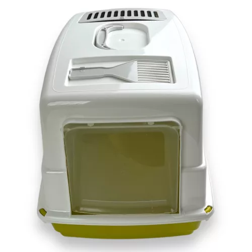 Georplast Heidi fedeles macska WC 54x39x39cm sárga
