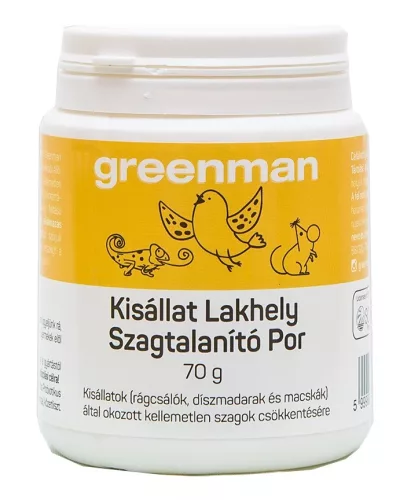Greenman kisállat lakhely szagtalanító por 70g