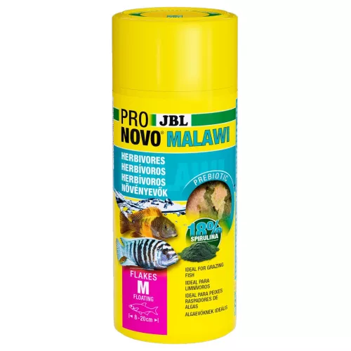 JBL ProNovo Malawi Flakes M lemezes sügértáp 250ml