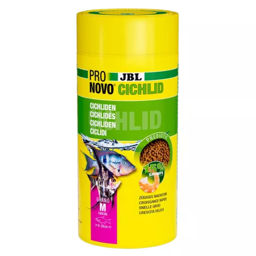 JBL ProNovo Cichlid Grano M szemcsés sügértáp 1L
