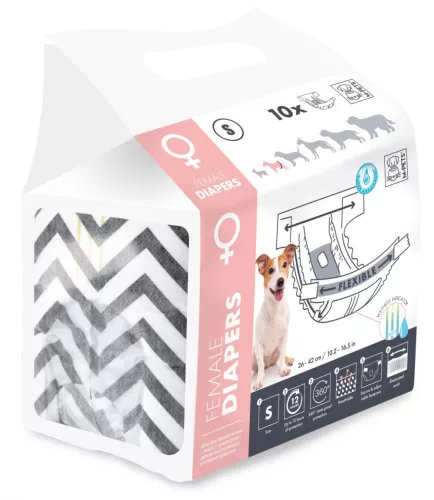 M-PETS kutya nadrágpelenka szuka S 2-5kg 10db