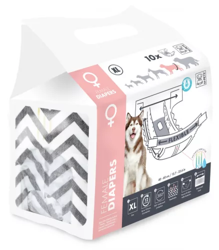 M-PETS kutya nadrágpelenka szuka XL 15-25kg 10db (40)