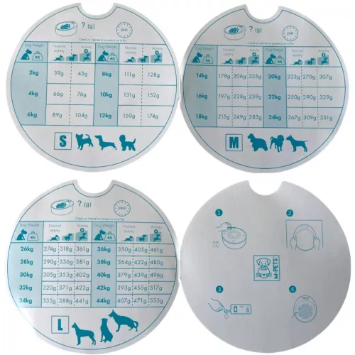 M-PETS Yumi okos tál gramm mérleggel 500ml 2000g-ig