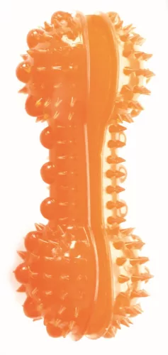 M-PETS kutyajáték TPR csont jutalomfalatadagolós 15x6cm narancs