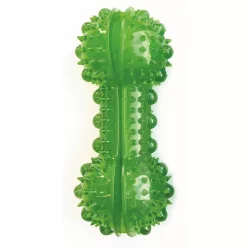   M-PETS kutyajáték TPR csont jutalomfalatadagolós 15x6cm zöld