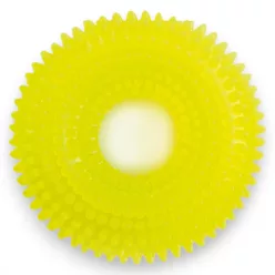 M-PETS kutyajáték csipogó karika 9cm sárga