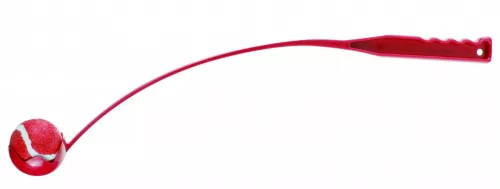 M-PETS kutyajáték labdadobó katapult 65x6cm piros