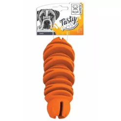   M-PETS kutyajáték TPR jutalomfalatadagoló henger 14,7x6x6cm narancssárga