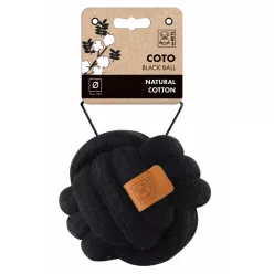 M-PETS kötéljáték labda 15cm fekete