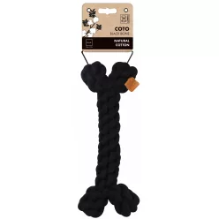 M-PETS kötéljáték csont 30cm fekete