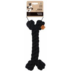 M-PETS kötéljáték csont 30cm fekete