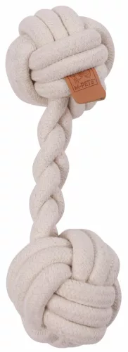 M-PETS kötéljáték súlyzó 28cm fehér