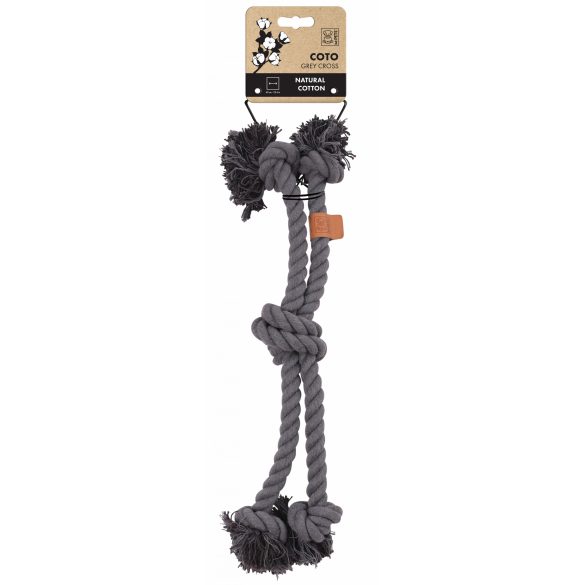 M-PETS kötéljáték kereszt 60cm szürke (24)