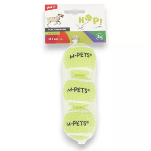 M-PETS teniszlabda 3db-os szett 5cm sárga