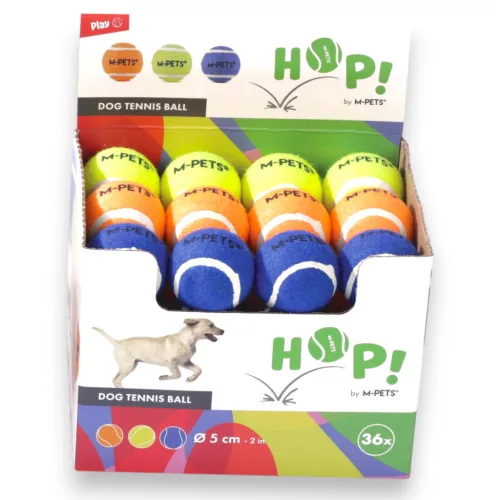  M-PETS teniszlabda 5cm 36db-os doboz vegyes szín